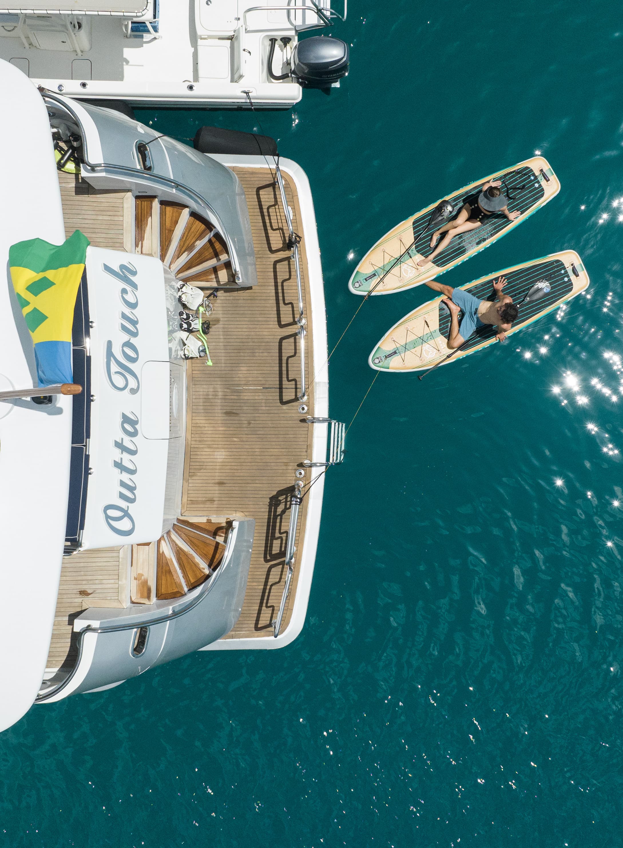 Aerial image of boat