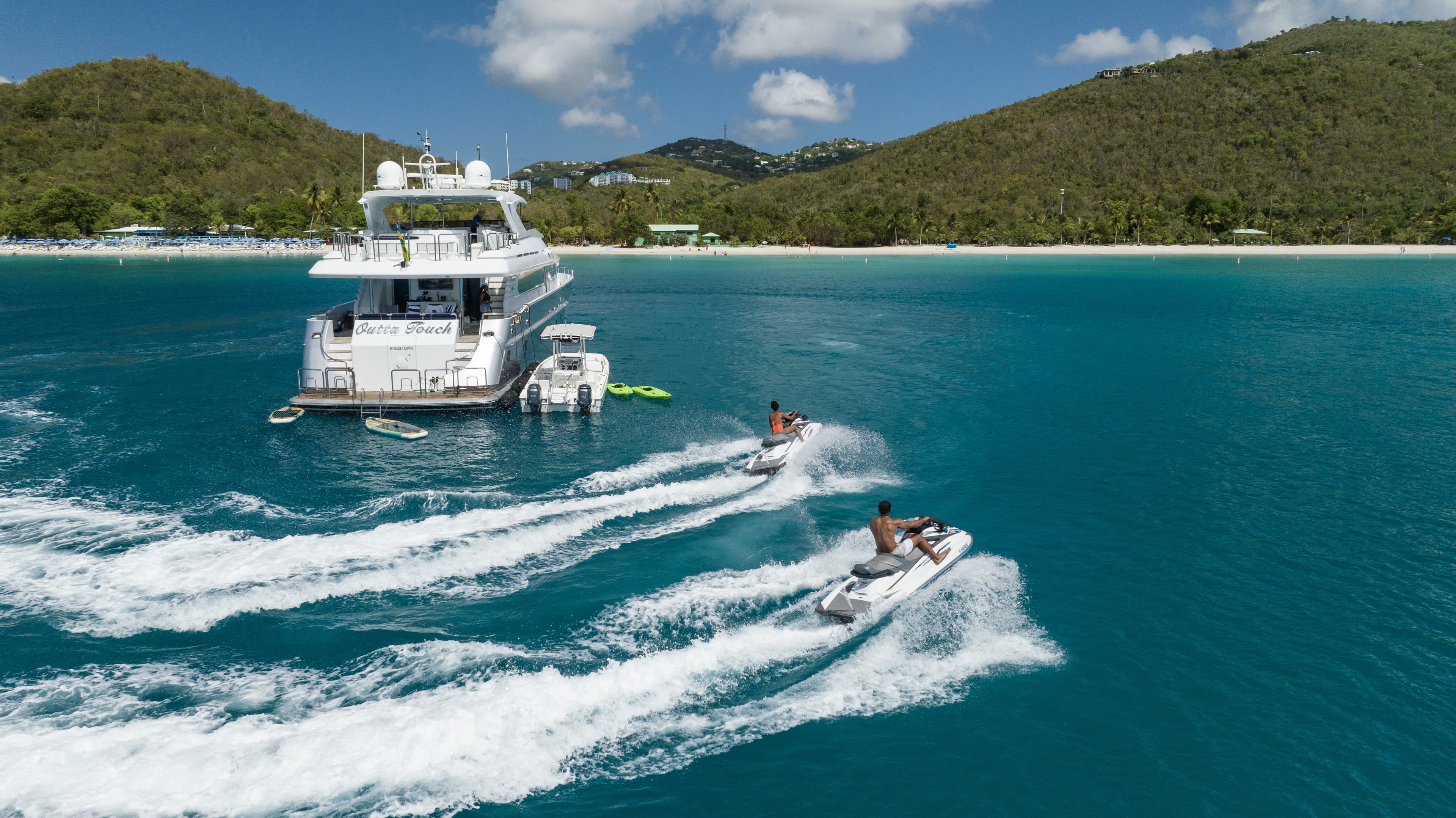 Aerial image of boat
