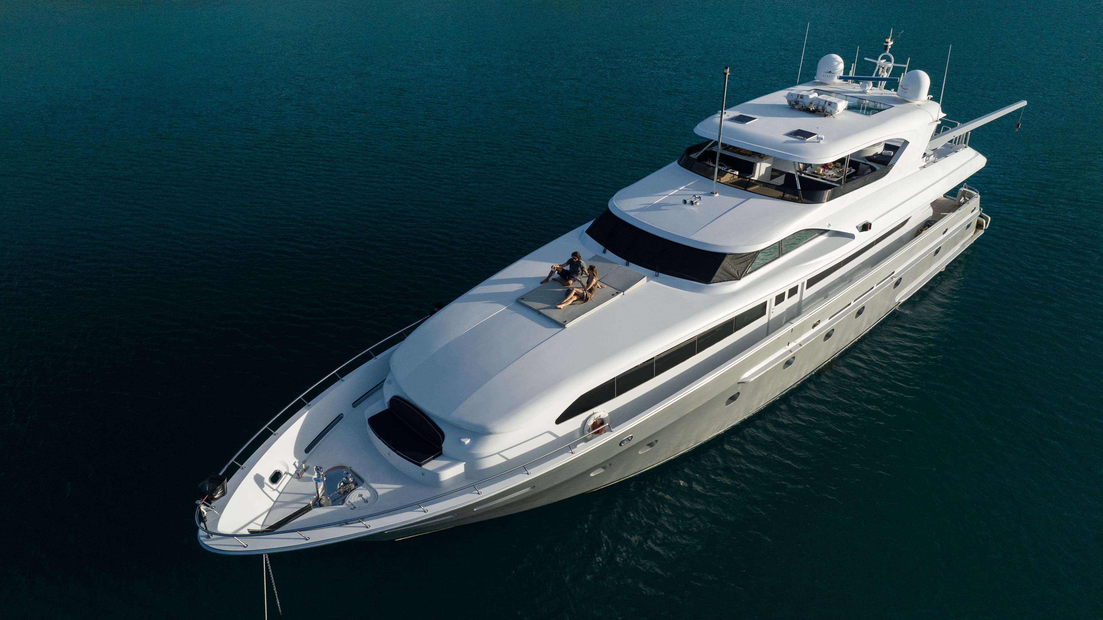 Aerial image of boat