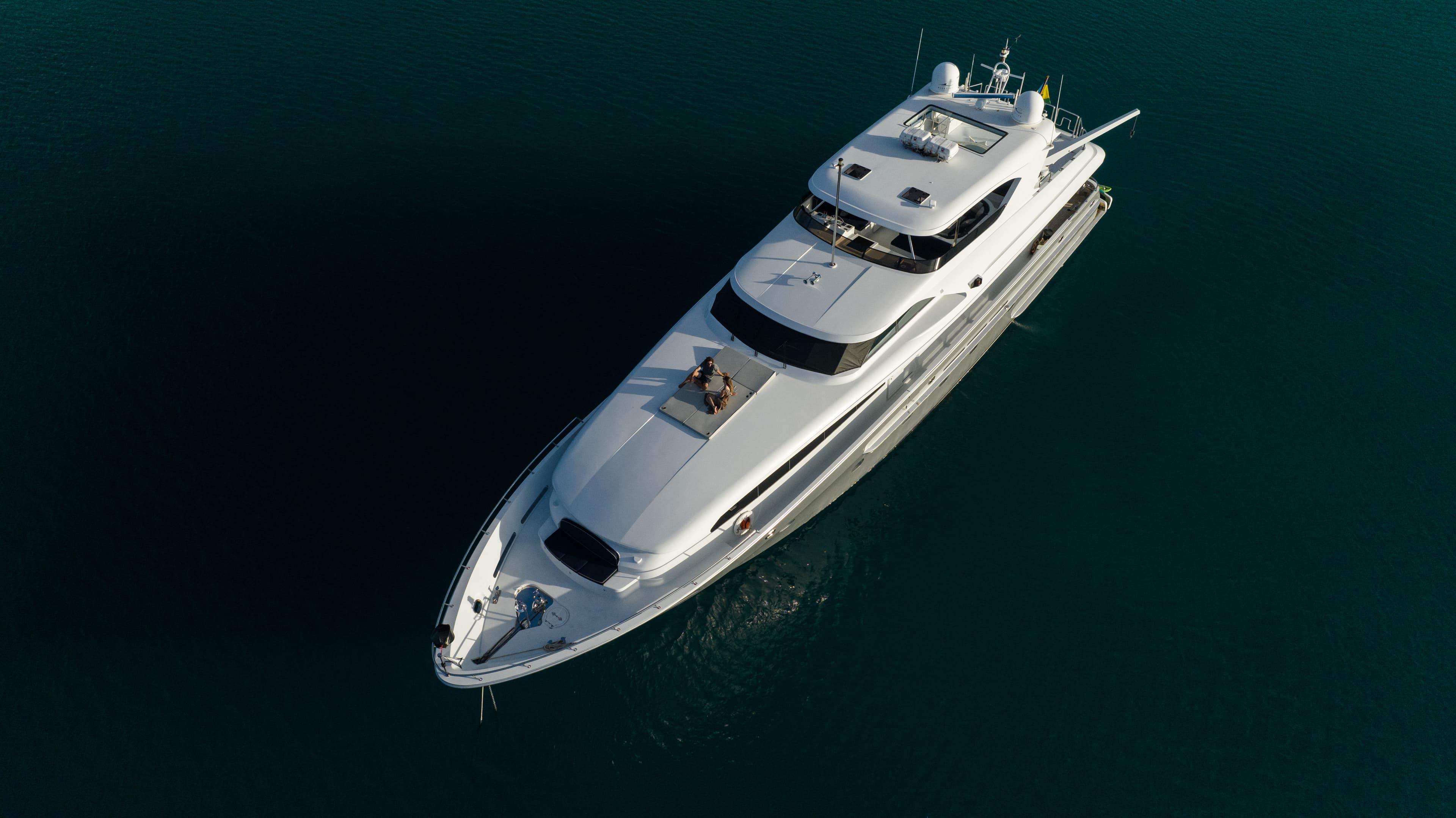 Aerial image of boat